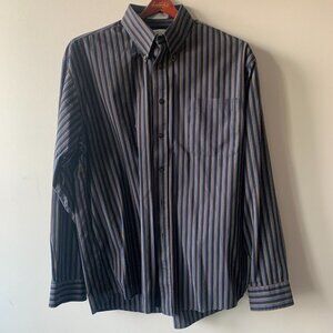 ENRO Shirt Men's TALL XLT Striped‎ Long Sleeve Pure Cotton